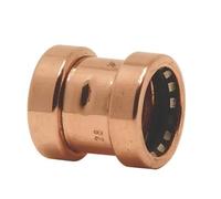 Copper Push-FIT Equal Coupler 28MM, Suitable for Drinking Water, Suitable for Water Systems, Suitable for Hard & Soft Water Areas, 1 in Pack