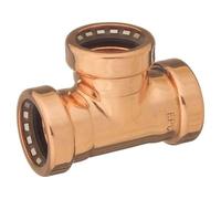 Copper Push-Fit Equal Tee, 28mm, Cuprofit R130