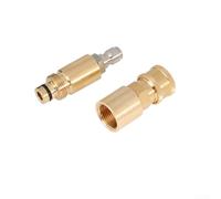 Copper Quick Connect Hose Fitting For Karcher High Pressure Cleaner Adapter With Metal Build And Leak Free Seal For Efficient Outdoor Washing Tasks In Garden Or Driveway Cleaning Gold Color(E)