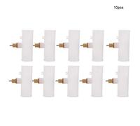 Copper Rabbit Drinking Fountain 10pcs Chew Resistant 3 Way Automatic Drinker Water Feeder for Rabbits Ferrets Chinchillas Small Animals PVC Material 7.3cm Size (6 points drinking