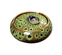 Copper ring cover ashtray, multi-purpose anti-fly ash and windproof ashtray, suitable for indoor and outdoor use in the car, decorative gifts