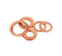 Copper Ring Flat Washers, Boat Red Brass Copper Sealing Washer Gasket DIN7603 M5-M24 Assortment Pack(M8x14x1(30pcs))