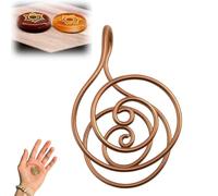 Copper Rings for Women, 2025 New Healing Spiral Hand Rings with Crystals, Handmade Copper Ring Set for Energy Healing, Chakra Balancing, Yoga, Breathwork & Spiritual Jewelry Gift