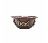 Copper Ritual Bowl, Chalice or Goblet: Enhance Your Witchcraft, Spells, Altar, Pagan & Wiccan Rituals (Triple Moon, Bowl)