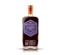Copper Rivet Dockyard Damson Gin 50cl - Small Batch Gin Oak Aged Damson Gin Flavoured - Artisan Craft Gin - Premium Gin, Kent Gin Handcrafted from Local Grains, Special Edition Gin, Flavoured Gin