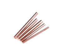 copper rod 1Pc Copper Round Rod, Length 100mm 150mm 200mm 250mm 300mm 400mm for Crafts, Building Models, Industrial(Length 100mm,Dia 12mm)