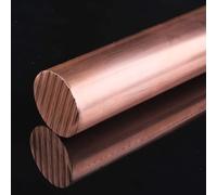 Copper Rod 99.9% Length 300mm Solid Round T2 Copper Bar for Conductive Projects, Grounding Machining Crafting(10mm)