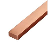 Copper Rod Copper Bus Bar, Length 500mm 99.95 Percent Pure Plate, Thickness 3mm to 12mm T2 Red Flat Strip 1pc(3x12x500mm)