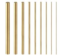Copper Rods Diameter 1.6-20mm Length 100-500mm Hardware Brass Round Bar Rod For DIY Circular Wire Tube Modelmaking(3x250mm 5pcs)