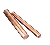 Copper Rods Red Copper Round Solid Rod Bar Diameter 10/12/14/15/16/18/20mm Brass Stick T2(Length 200mm,Diameter40mm)