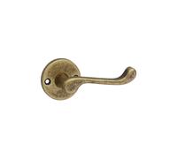 (Copper Rose) Door Handles Set Victorian Scroll Metal Lever Latch Internal External Use