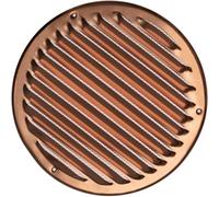 Ø 200mm / 8" inch Copper Round Metal Air Vent Grille Cover with Insect Mesh - Ventilation Cover