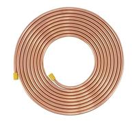 Copper Round Coiled Hollow Tube Length 1M, Wall Thick 1Mm/Od/12Mm(15.88Mm)