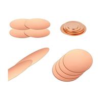 Copper Round Discs, 1/2pcs T2 Pure Copper Disc Plate Thickness 0.5mm-3mm Diameter 30mm 50mm 60mm 80mm Gasket Parts