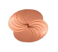 Copper Round Discs, 1/2pcs T2 Pure Copper Round Plate Circular Sheet Thick 0.1mm - 5mm disc Diameter 30mm 31mm -50mm