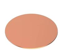 Copper Round Discs, 1PC T2 Copper Disc Diameter 10mm to 300mm Pure Round Plate Circular Sheet Thick 0.3mm to 1.6mm