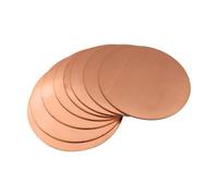 Copper Round Discs, 5Pcs/lot T2 Copper Disc Φ15 16-28 29mm Pure Round Plate Circular Sheet Thick 0.1mm - 5mm