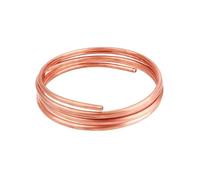 Copper Round Tube, Copper Tube Coil 1m Soft T2 Multiple Sizes for Air Conditioning Refrigeration(6x3mm)