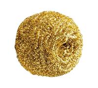 Copper Scour Pad - Heavy Wool Scrubber - Pan Scraper for Dishwasher | On Stubborn Grease, Charred Grilling, Grilling & Stuck Food Without Dann