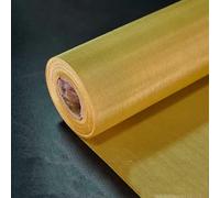 Copper Screen Woven Mesh Screen Copper Wire Filter, Mesh Pure Sieve Electromagnetic Shielding, DIY Filling Cloth(Brass 1x1m,120 mesh)