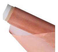 Copper Screen Woven Mesh Screen Pure Copper Sieve Woven Wire Mesh, Shielding From Filter Impurities Against(Purple1x1m,40 mesh)