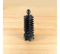 Copper Sculpture Stupa Ornament Small Statue Decor Vintage Statue Decoration Ornament For Living Room Bedroom Office Home Feng Shui Sculptural(8cm, 2)
