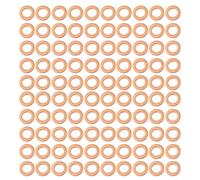 Copper Seal Washer Collection Complete Set of Metrics with a Total of Hundred Pieces Across Nine Different Size Options (5x9x1mm)