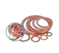 Copper Sealing Rings M11 inner diameter 14/16/17.5/18/19/20/21/23mm outer dia copper gasket round washer flat gaskets(M11x20x2mm 4pcs)