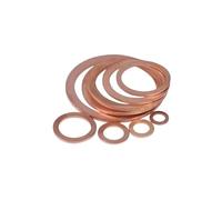 Copper Sealing Rings M50 M51 Copper Washers Flat Gaskets Round Washer Sealing Gasket 50mm 51mm ID 54mm-80mm Outer Diameter 0.5mm-5mm Thickne(M50x57x2mm 1pcs)