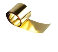 Copper Sheet 1pcs Brass Sheet Flat Thick 0.01-0.3mm Width 10-200mm skin Metal Thin Foil Plate Length 100mm-1000mm(0.1x50x1000mm)