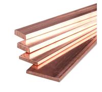 Copper Sheet Plate 500mm T2 Red Copper Flat Bar Strip Pure Plate CNC DIY Material Thickness 3/4/5/6/8/10/12mm(3x20x500mm)