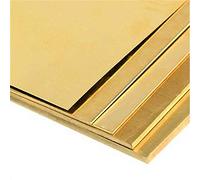 Copper Sheets, H62 Brass Sheet 100x100x(0.8-5) mm(100x100x1.5mm 1pc)