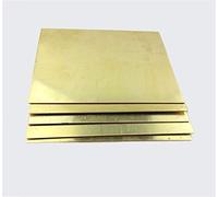 Copper Sheets, H62 Brass Sheet For CNC Frame Model Mould DIY Construction 0.5-1.2x100x100mm(T1.0x100x100mm)
