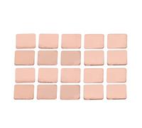 Copper Shim 15 X 15mm Professional Portable 20Pcs Heat Sink Shim Strong Thermal Conductivity Laptop 1.0mm (1.5 mm)