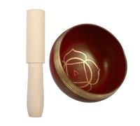 Copper Singing Bowl for Meditation and Yoga with Mallet Mat