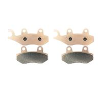 Copper Sintered Front and Rear Brake Pads Compatible with Various 125cc, 150cc, 200i, and 250cc Motorcycle Models Including Dink LX, Miler, KR, Quannon, Spike, and Yager GT(All 2 pair)