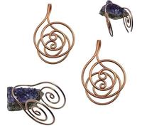 Copper Spiral Hand Rings Reiki Spiral Hand Rings for Meditation & Energy Healing, Handmade Copper Cuffs for Crystal Work, Chakra Support, Manifestation