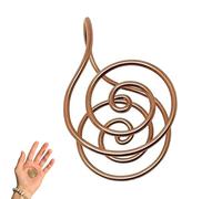 Copper Spiral Hand Rings Reiki Spiral Hand Rings for Meditation & Energy Healing, Spirals Copper Conductors with crystal amplifier or without for Reki Healers and Energy workers(No Gem,1pc)