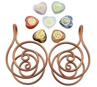 Copper Spirl Reiki Palm Ring Healing Meditation Crystal Mother’s Day Gift