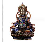 Copper Statue Exquisite Antique Antique Crafts Pure Copper Cloisonne God of Wealth Ornament