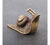 Copper Statue Mini Snail Small Ornament Desk Decoration Antique Brass Sculpture Animal Miniature Figurine Craft Tea Pet Incense Holder Art collection
