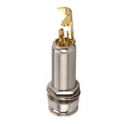 Copper Stylish Guitar End Pin Jack Socket Build in Pickup Musical Lovers End Pin Jack with Cushion Rubber Pad for Guitar Ukulele Banjo Mandolin