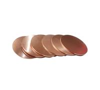 Copper T2 Disc Sheet | Rose Gold Multisize (15-29mm Dia, 0.1-5mm Thickness): Metal Crafts & Industrial Use(15 x 2.5mm 5Pcs)