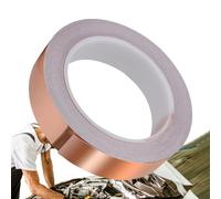 Copper Tape Conductive Adhesive - Copper Foil Tape | Single Sided Conductive Tape | Stained Glass Foil Tape for Paper Circuits, Electrical Repair, Grounding, Arts and Crafts, Home Decor, Tended Glass