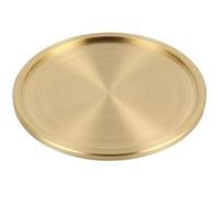Copper Tea Cushion Brass Cup Mat Food Serving Tray Home Candle Plate Tables Centerpieces Decoration for Kitchen