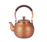 Copper Tea Kettle - 1300ML Stovetop Teapot for Brewing Tea, Durable Turkish Design, Elegant Kitchen Essential