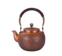 Copper Tea Kettle - 1300ML Stovetop Teapot for Brewing Tea, Durable Turkish Design, Elegant Kitchen Essential