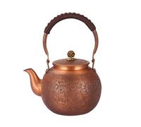 Copper Tea Kettle - 1300ML Stovetop Teapot for Brewing Tea, Durable Turkish Design, Elegant Kitchen Essential