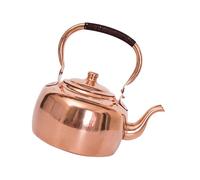 Copper Tea Kettle, Ergonomic Handle Retro Handmade Teapot for Stovetop Camping and Gas Stoves