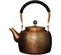 Copper Tea Kettle - Handmade Hammered Stovetop Pot 1700ml Traditional Brewer for Gas & Induction Cooking